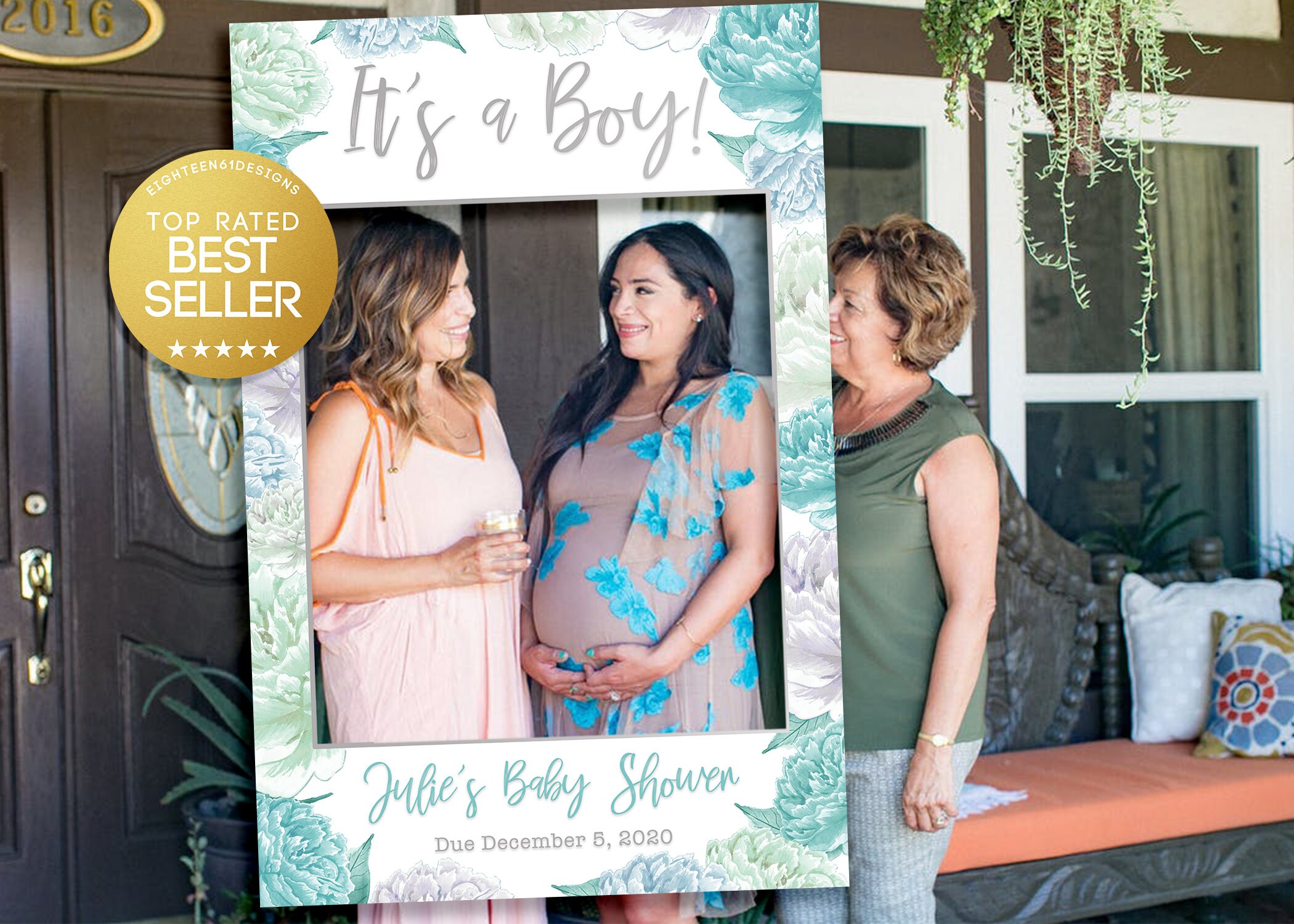 Baby Shower Photo Booth Frame Baby Shower Picture Frame Etsy