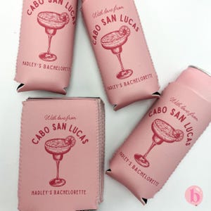 Gepersonaliseerde kustcocktail vrijgezellenkoeler blikje | Aangepaste blikjeskoeler strand vrijgezellenfeest | Aangepaste feestartikelen Florida Scottsdale