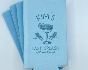 Refrigeratore per lattine personalizzato per addio al nubilato in spiaggia / Refrigeratore per lattine personalizzato / Addio al nubilato in spiaggia / Vita sul lago / Palm Springs / Bomboniere personalizzate