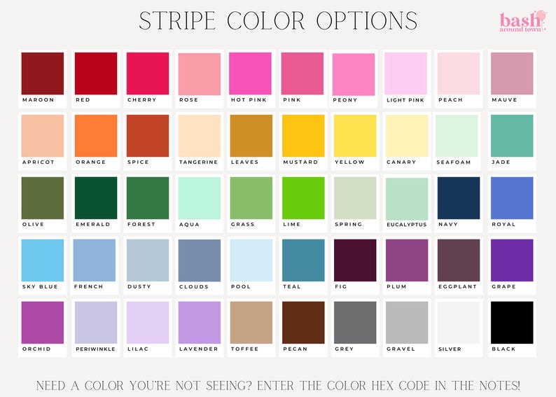 a grid of various color options, including shades of red, pink, peach, and more, arranged in a visually appealing manner.