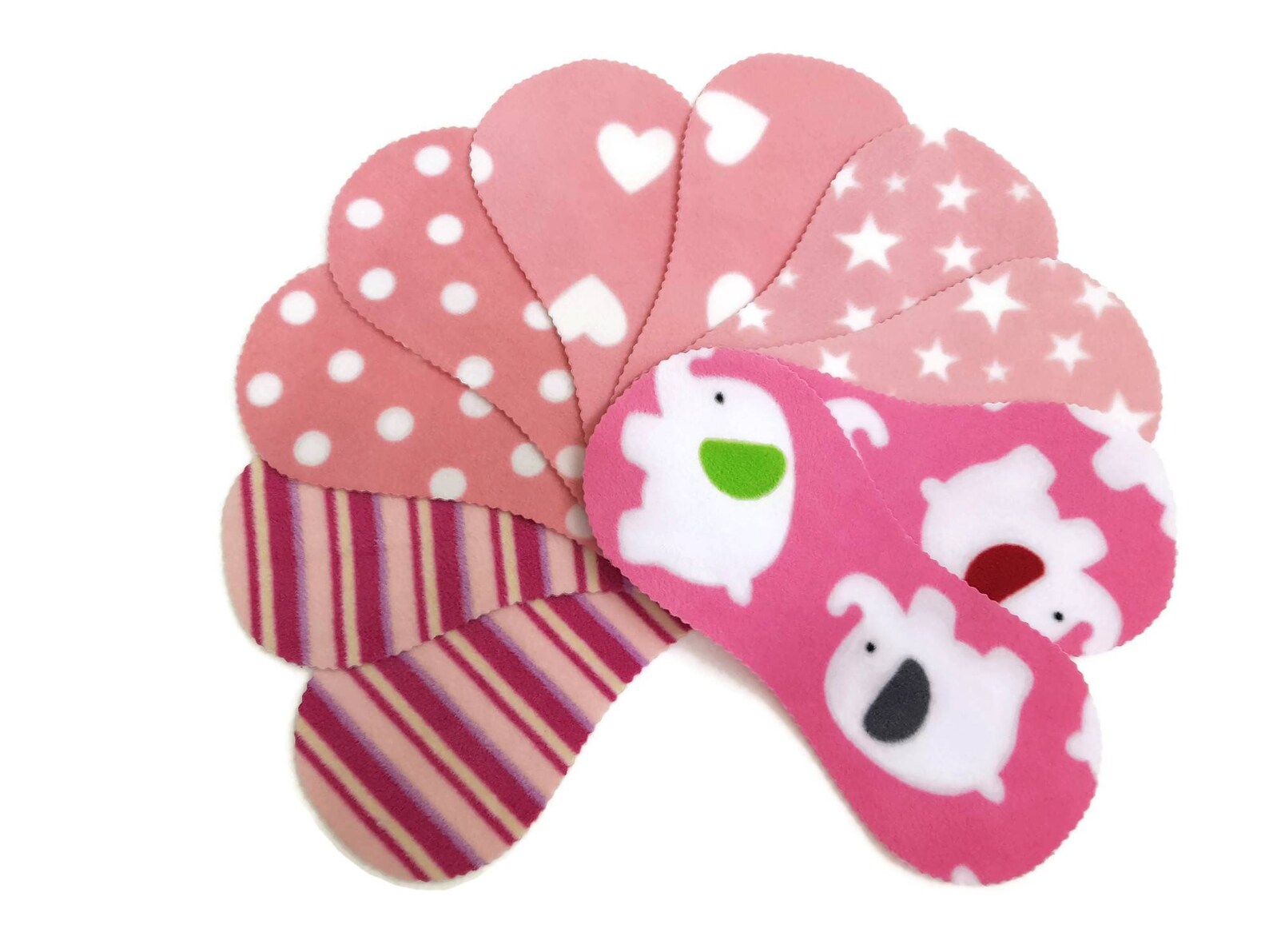 Fleece Nappy Liners Reusable & Washable For Cloth Nappies x10 Etsy