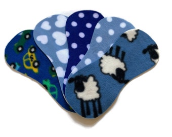 Baby Fleece Nappy Liners Reusable x5