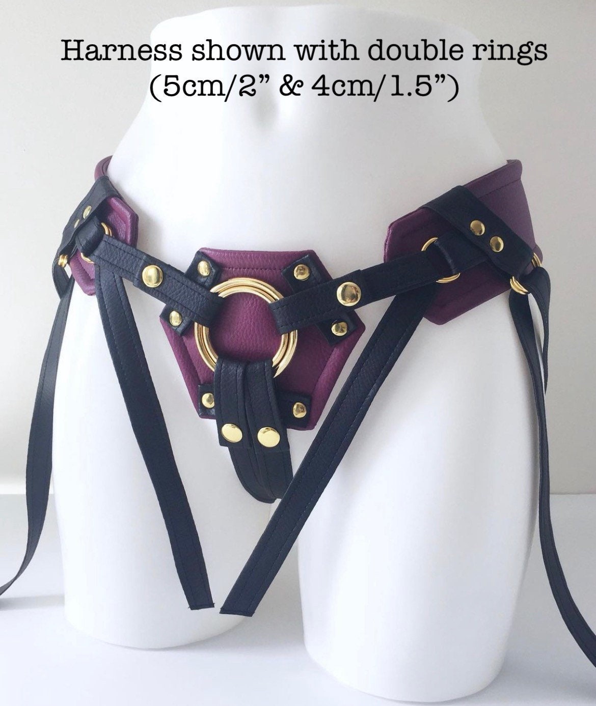 DESIGN YOUR OWN Strap on Harness Midi Duo in Faux leather Etsy