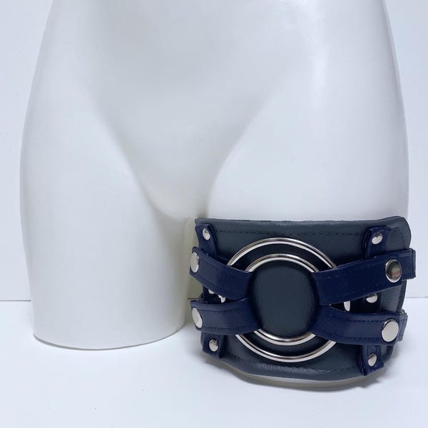 DESIGN YOUR OWN "Double Strap" Thigh strap on Harness, Faux leather, strapon harness, pegging harness, lesbian harness, sex toy, bdsm