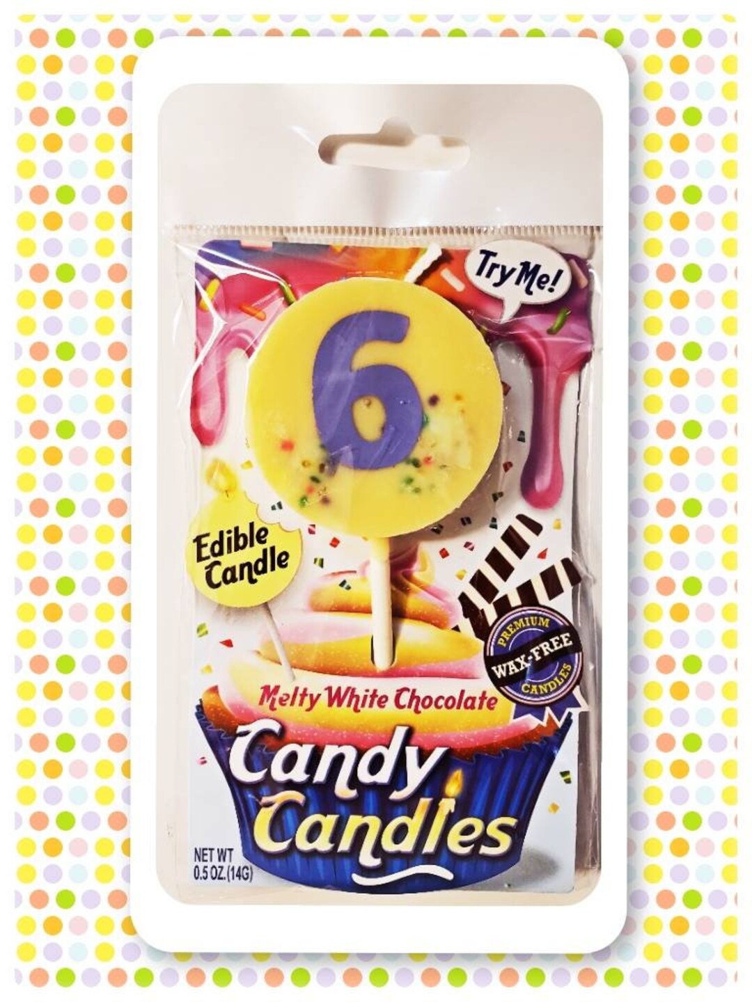 EDIBLE CAKE TOPPER Edible Cake Candles Topper Lollipop Etsy