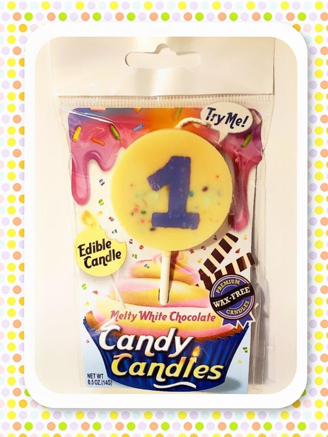 EDIBLE CAKE TOPPER Edible Cake Candles Topper Lollipop Etsy