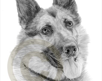 pencil portrait etsy