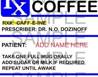 Download Coffee Prescription Etsy