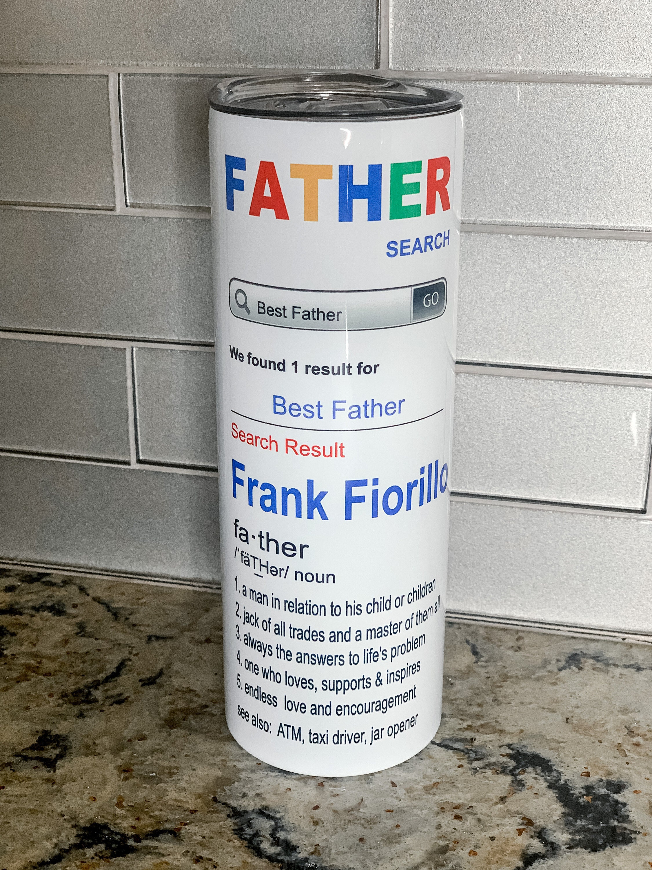 Father Search Sublimation PNG 20oz Tumbler file - Best Father Search …