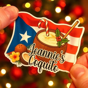 NIEUWE Puerto Rico Coquito-labels - aangepast met gratis verzending - LEES de beschrijving voordat je koopt.