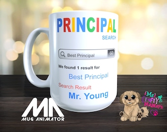 PRINCIPAL Search Sublimation PNG mug file - 15 oz. full wrap Template