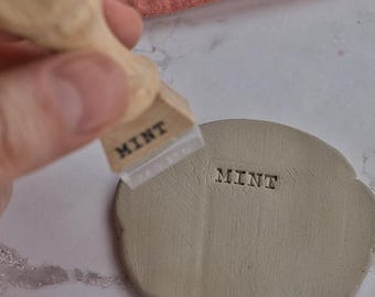 Mini Herb Name Stamp for Clay Garden Labels, DIY Aromatic Herbs Plant Markers, Gardening tool
