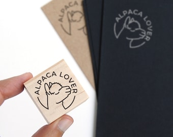 cute alpaca rubber stamp, cute farm animal stamp, alpaca lover stamp, mother of alpacas, funny alpaca stamp, custom alpaca stamp, snail mail