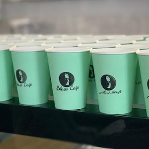 Sello logotipo para personalizar vasos de papel