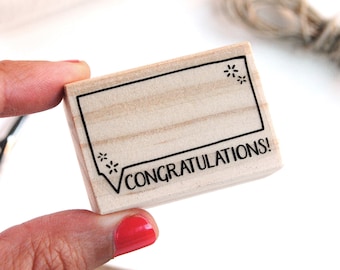 Congratulations stamp for school teachers, gift for professor, teacher stamps for grading, homework stamp
