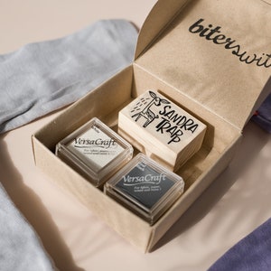 Aangepaste kledingstempel reebruin voor kinderen, gepersonaliseerde dierennaamstempel voor schoollabels, bambi-kledingmarkering peuter voor kinderdagverblijf