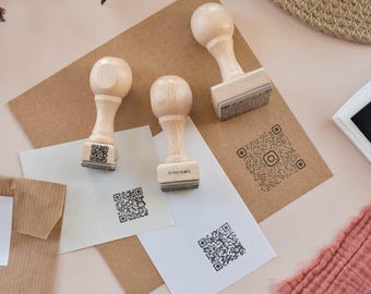 Custom QR Code Stamp, Personalize Your Packaging, Cards and Promotions for Small Businesses