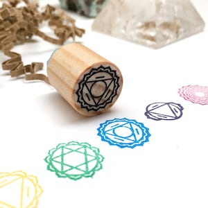Sello quinto chakra para diario de meditación, sello chakra garganta para profesora de yoga, regalo para amante de la meditación y el yoga