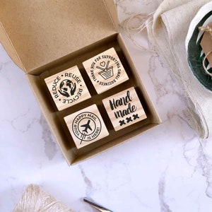 Jeu d'estampes sur emballage durable pour les petites entreprises, jeu d'estampes sur emballage pour magasin, votre colis est ici, jeu d'estampes Merci