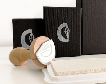 small logo stamp for pretty packagings, small custom design stamp, custom business stamp, stamp 1.5 inches, branding package small business