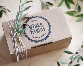 Custom logo stamp set, Large and small business stamp for packaging and tags, Personalized branding rubber stamp