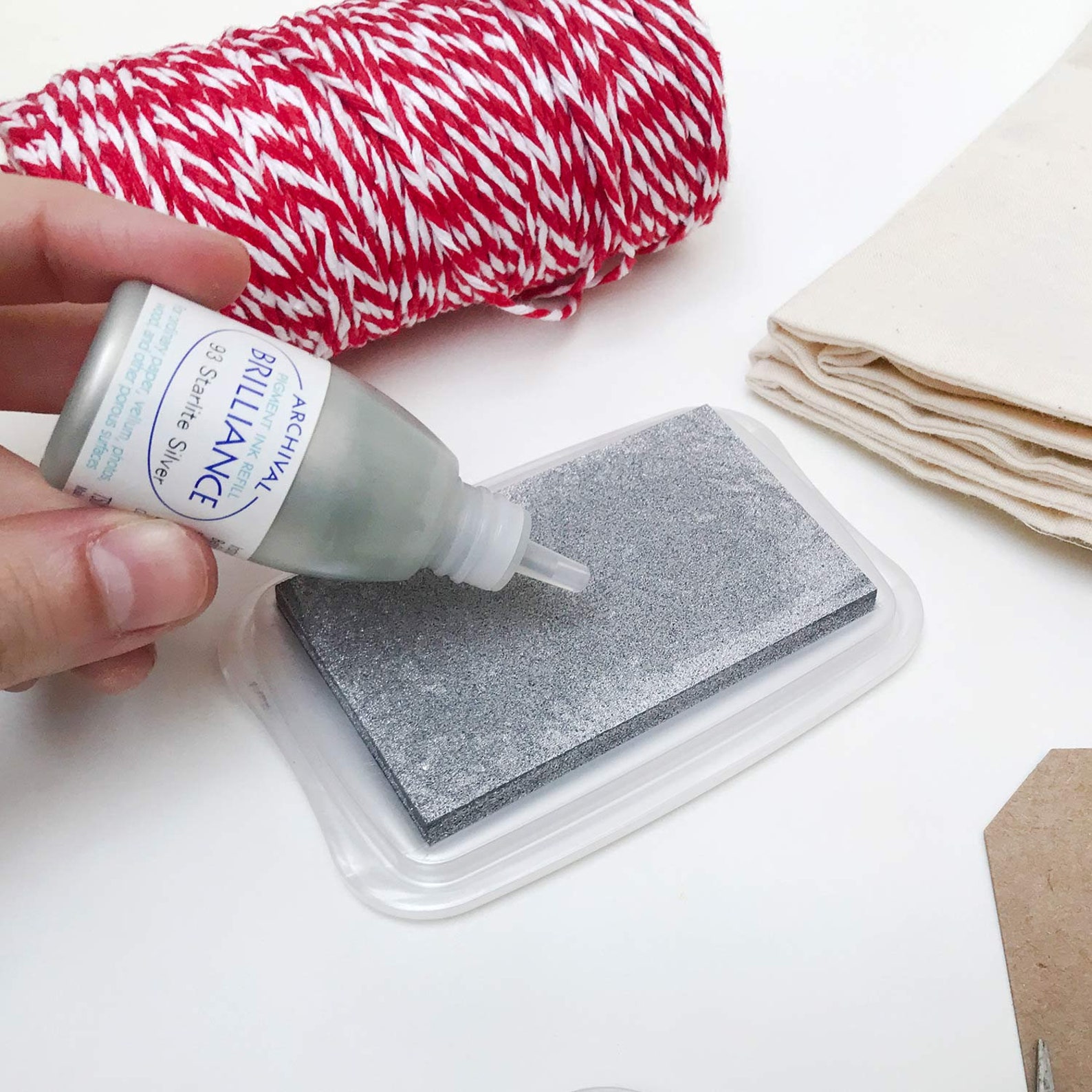 Silver Ink Pad Metallic Stamp Pad Brilliance Silver Ink Etsy