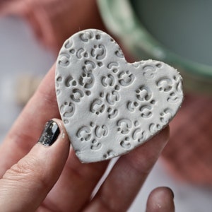 Timbro in argilla con texture di stampa animale leopardo per modelli in ceramica, forniture per ceramica per corsi di ceramica, timbro in argilla polimerica e sapone