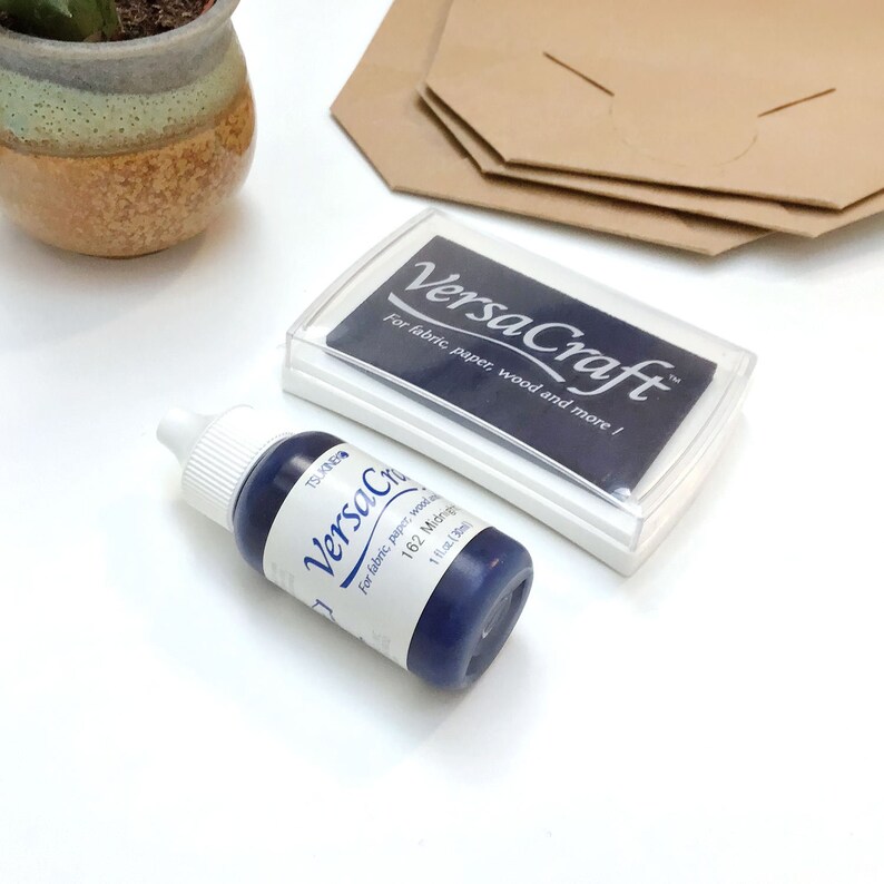 Navy Blue Ink Dark Blue Ink Pad Craft Supply Scrapbook Ink Etsy