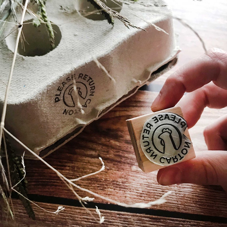 Personalized egg date stamp for egg cartons chicken egg Etsy