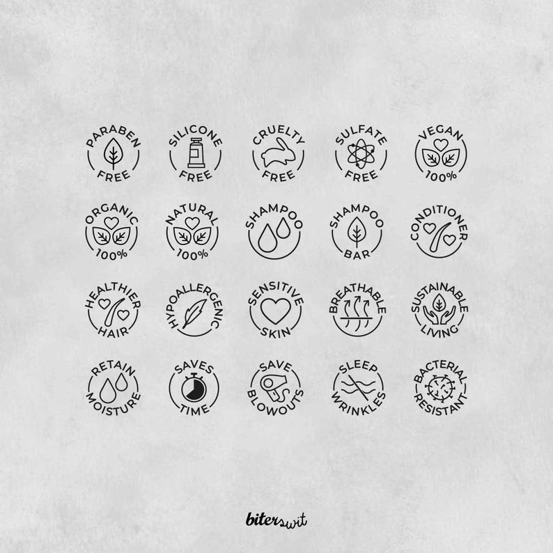 A collection of icon options available for customizing the soap packaging stamp. Each icon adds a unique touch to DIY soap bands, kraft paper tags, or recycled wrapping, perfect for branding handmade soap and natural cosmetics. Choose from various symbols to match your brand style and make each stamped design stand out beautifully.