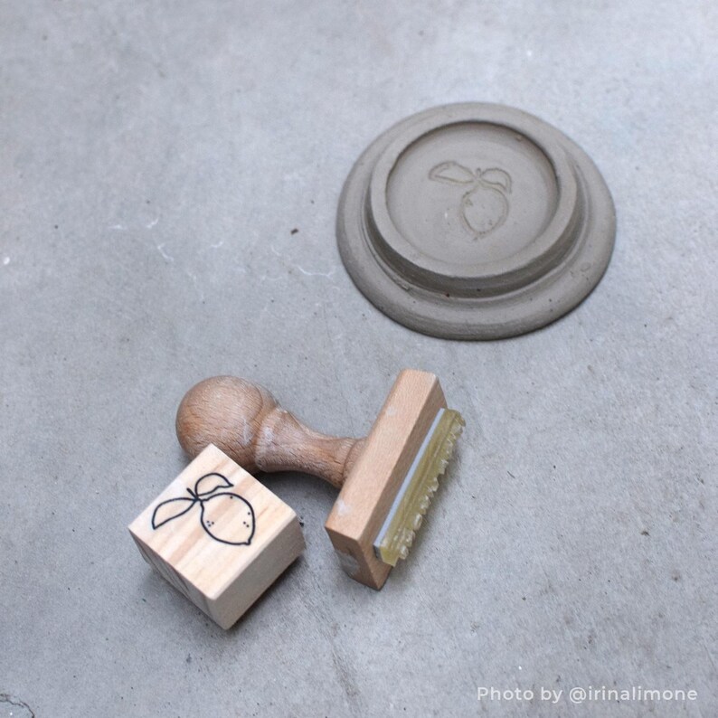 Custom ceramic logo stamp for fresh clay ceramic signature Etsy