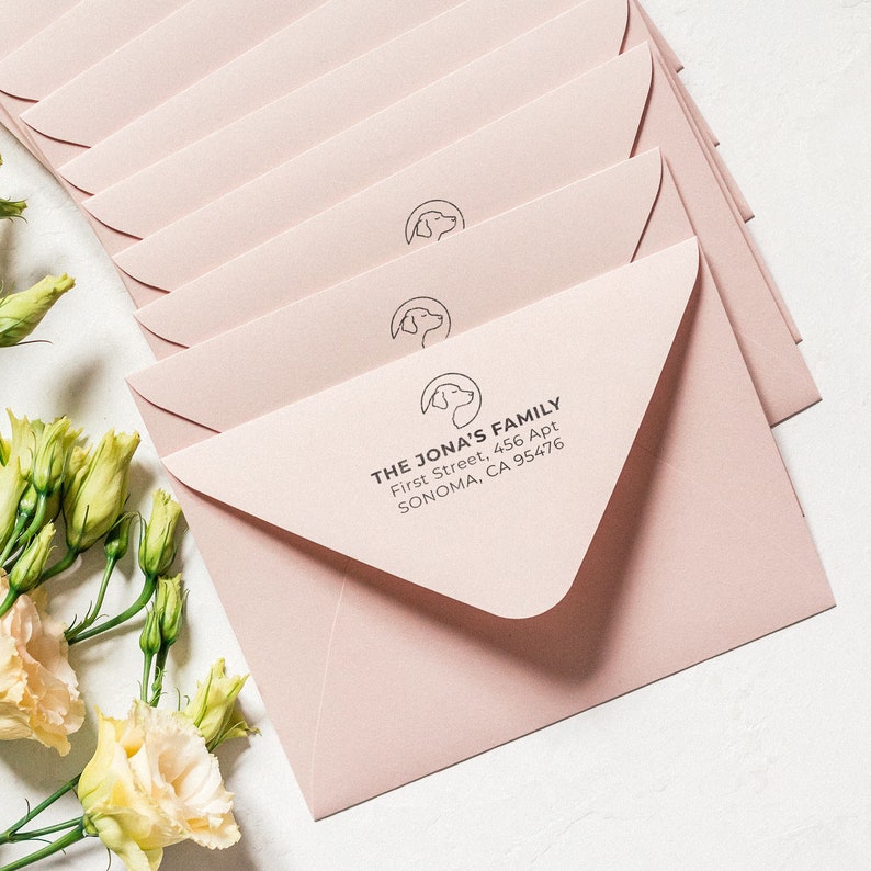 Simple and Modern Frame Address Stamp Rectangular Return - Etsy