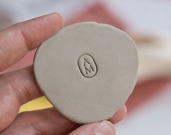Personalized Pottery Stamp: Custom Initial Maker's Mark, Ceramic Artist Gift