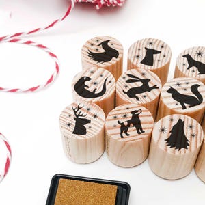 Tampon protecteur d'animal magique, idées DIY d'artisanat sorcier, animaux sorciers magiques pour projets de scrapbooking, tampon en caoutchouc patronus