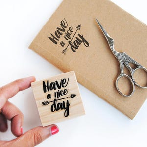 Joli emballage, belle journée pour enveloppes et étiquettes professionnelles, tampon en caoutchouc pour emballage d'étiquettes, tampon de boutique Etsy, fournitures pour petites entreprises