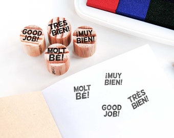 Good job mini stamp for homework grading, teacher classroom supplies, good job grading rubber stamp, gift for primary school teachers