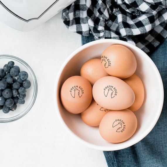 Mini FRESH EGGS STAMP egg farm stamp mini stamp for eggs Etsy