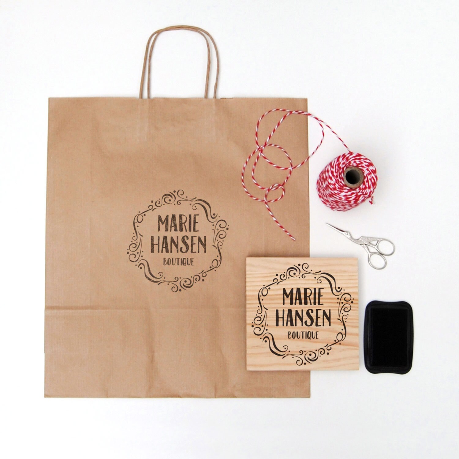 Custom Logo Stamp for Large Boxes and Bags Stamp for Etsy