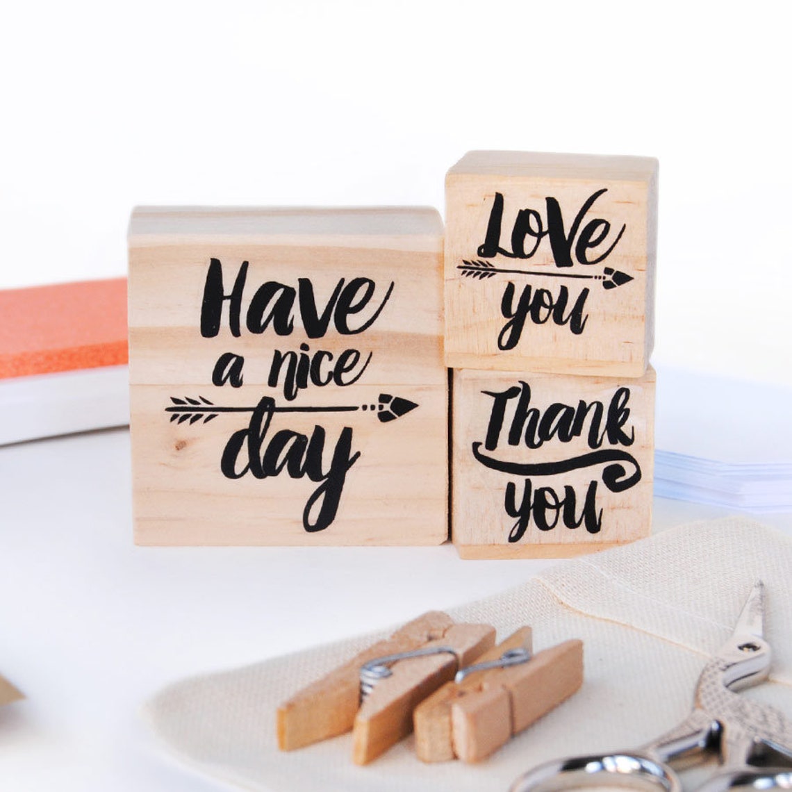 DIY Wedding Favor Decoration Stamp Set Thank You Wedding - Etsy