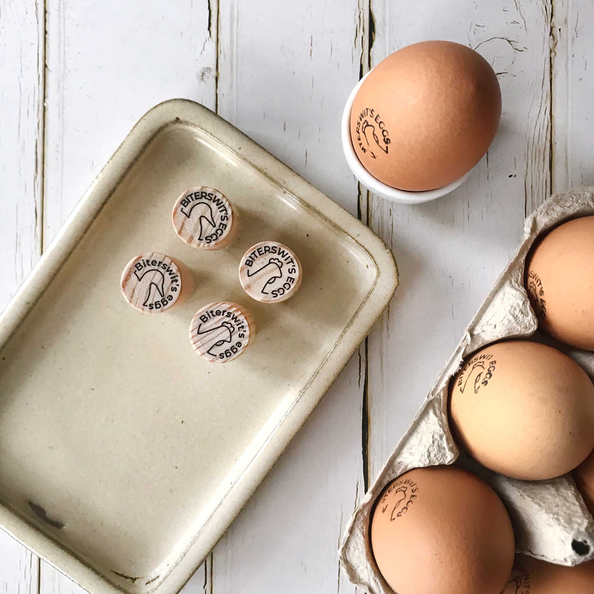 Personalized Egg Date Stamp for Egg Cartons Chicken Egg 