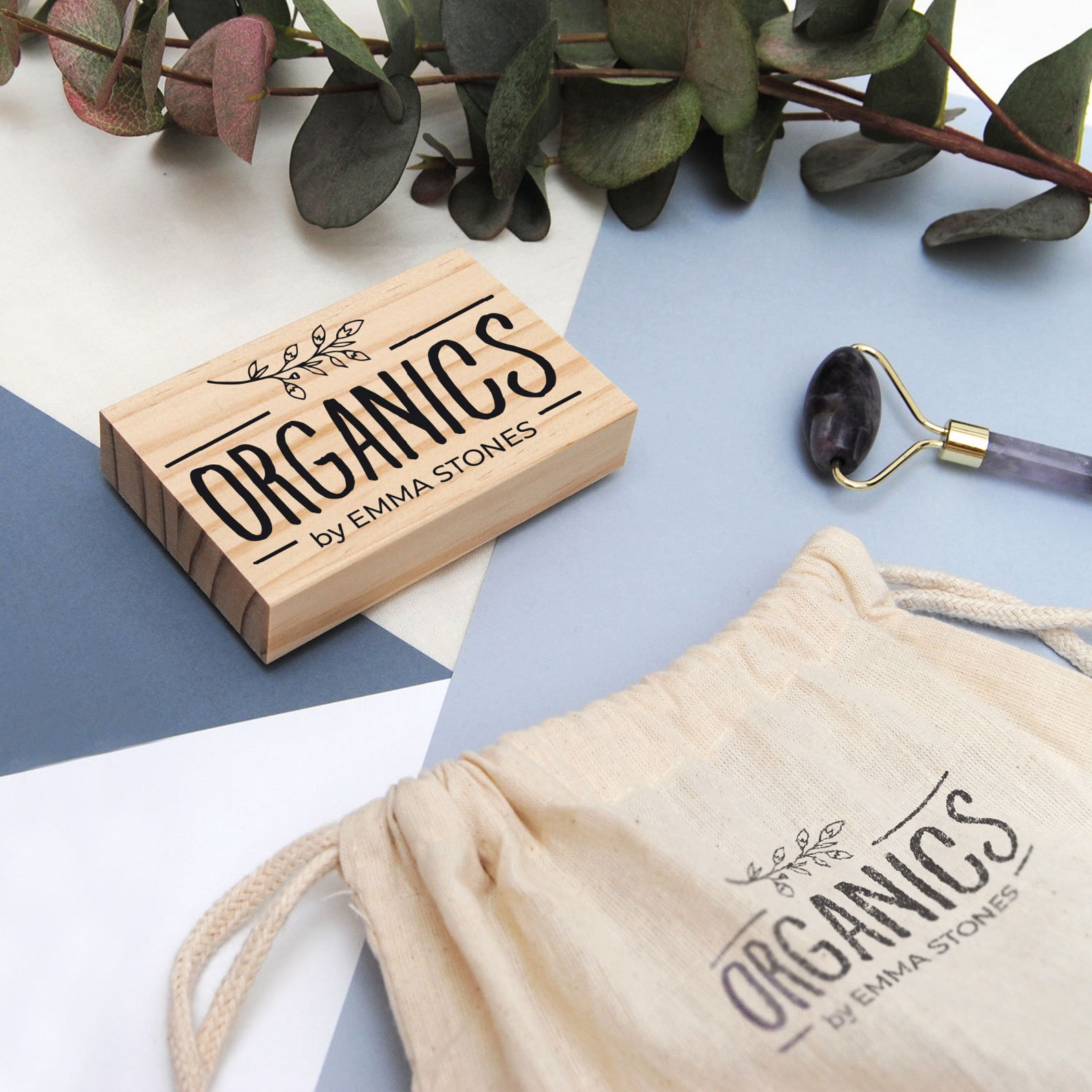 Large Custom Logo Stamp for Big Boxes and Paper Bags Etsy