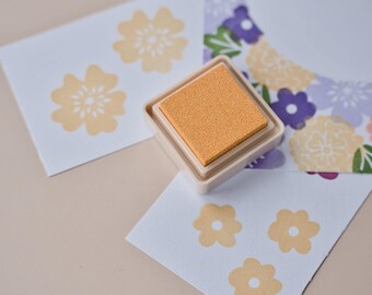 VersaCraft Maize Ink Pad for Fabric and Paper, Stamp Ink Mustard Yellow Reinker Option