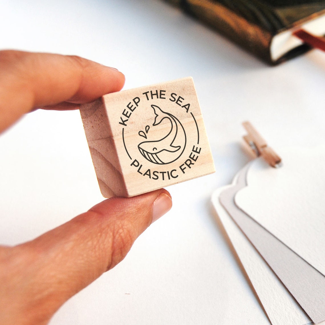 Plastic free package stamp for sustainable product bags Etsy
