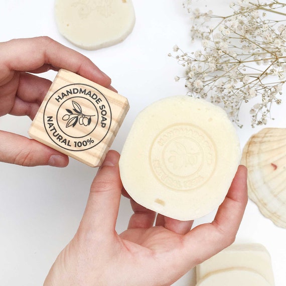 Handmade Natural Soap Stamp, Round Soap Stamp, Natural Soap Stamp, Round  Handmade Soap Stamp, Olive Oil Soap Stamp, Zero Waste Soap Package -   Hong Kong