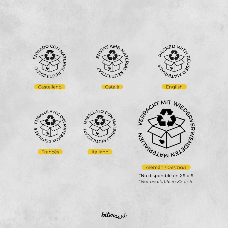 Packed with reused materials stamp for reused package, shipping supplies for small shops, sustainable shipping packages, eco friendly shop