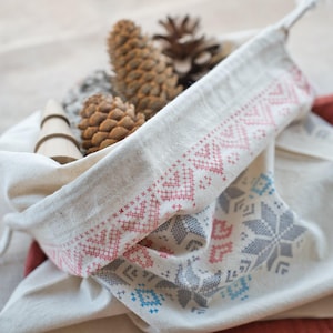 Set di timbri in acrilico con motivo natalizio a punto croce, kit fai da te per realizzare confezioni regalo natalizie riutilizzabili, idea per maglioni brutti con Jingle Bell