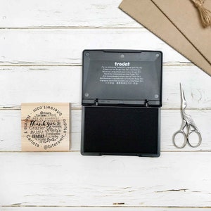 Extra large black ink pad for paper, extra large stamp pad for large stamps, big black ink pad for big stamps image 7