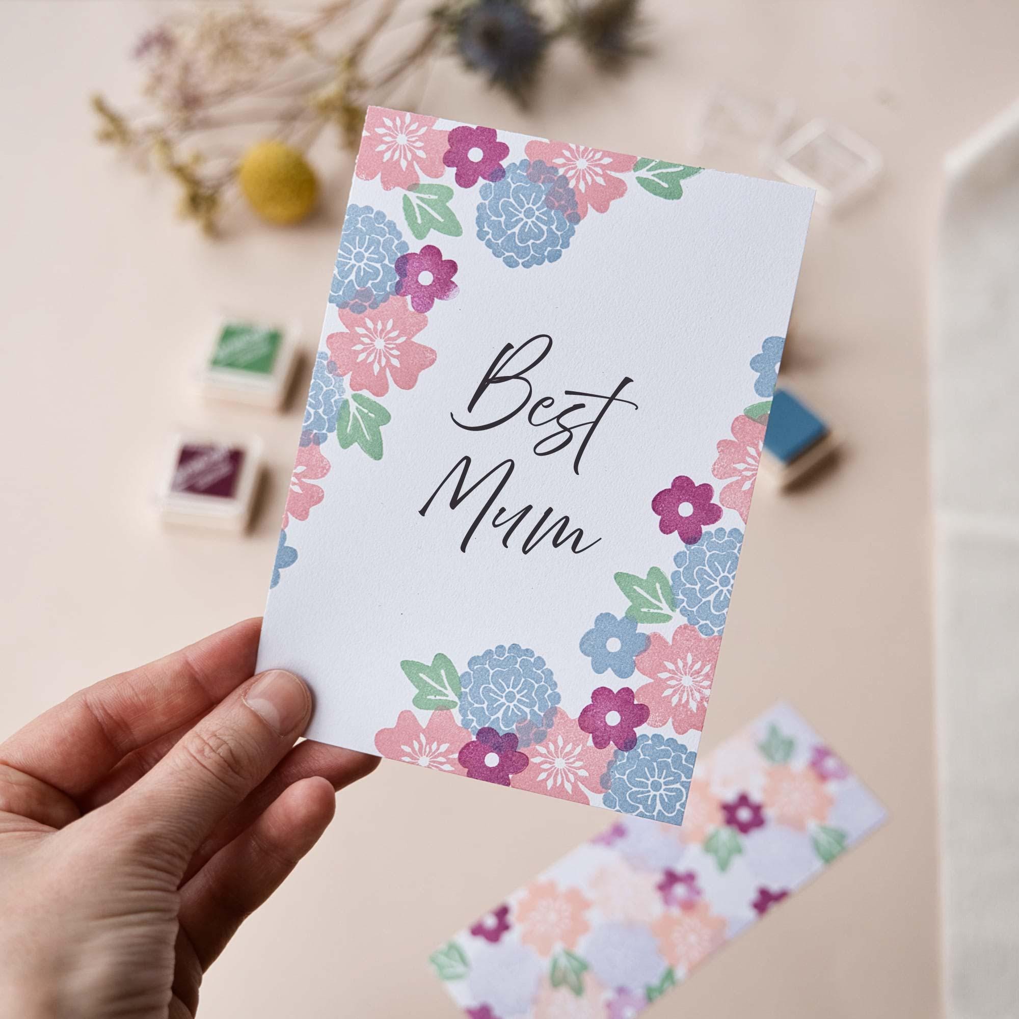 Peony Flower Rubber Stamp, Hand Drawn Floral Stamp for Card Making and ...