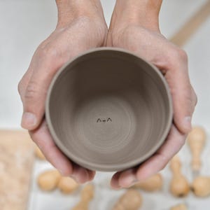 mini texture clay stamps with adorable kawaii faces for pottery and ceramic decoration print by biterswit