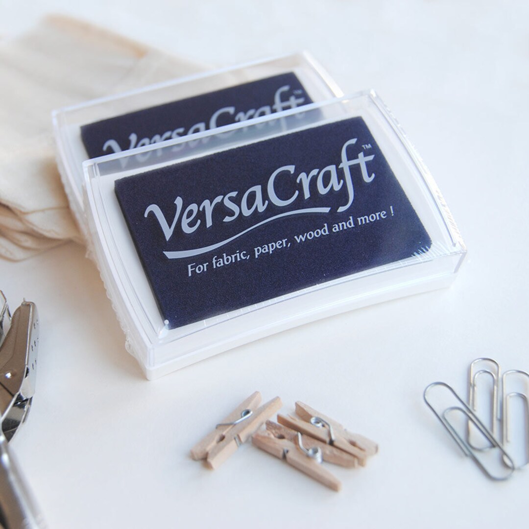 Versacraft Midnight Blue Ink Pad, Mini Dark Blue Ink Pad, Navy Blue Ink